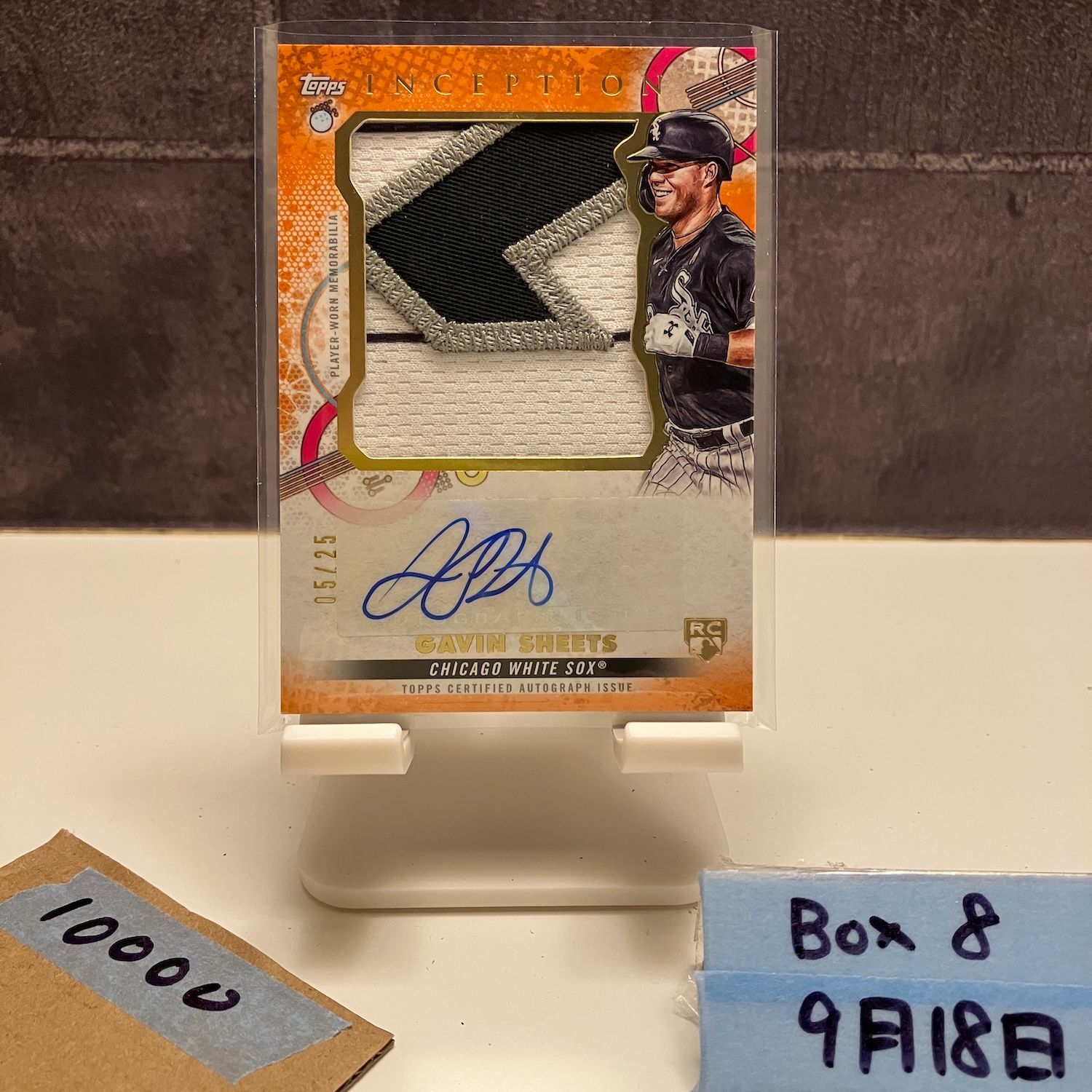 2025 Topps Inception Gavin Sheets 05|25 直筆サイン Chicago White Sox Jumbo パッチ RC ルーキー Rookie カード