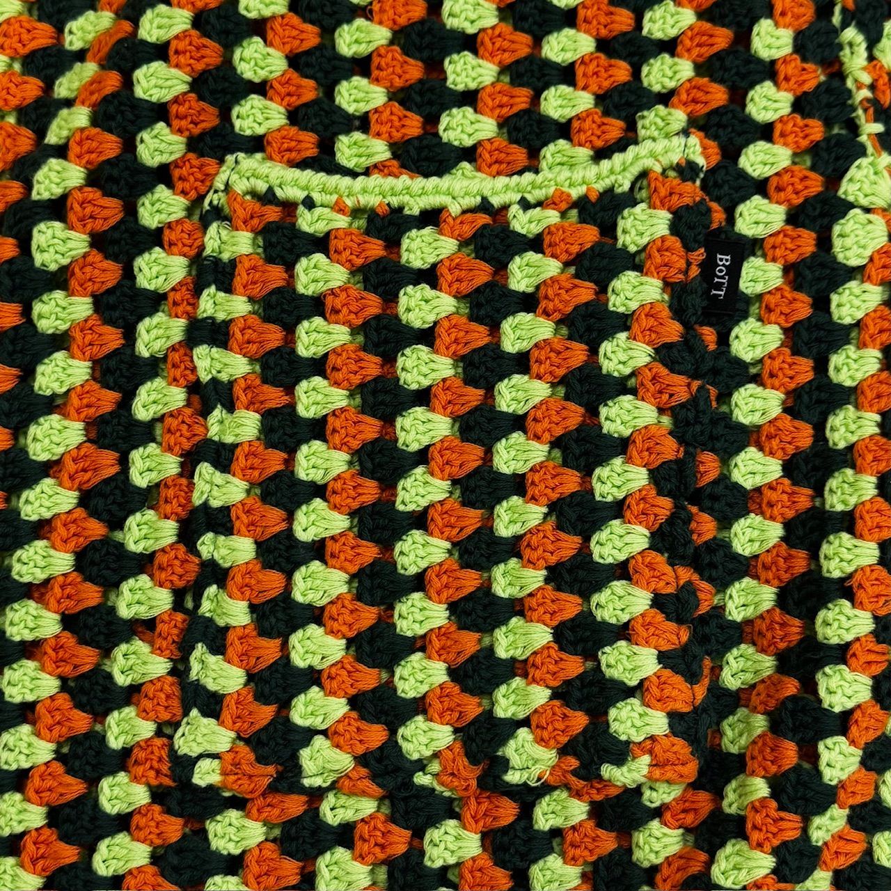 24ss BOTT ニットシャツ 参考上代33000円 未使用品 BoTT 24SS Cotton Crochet Knit