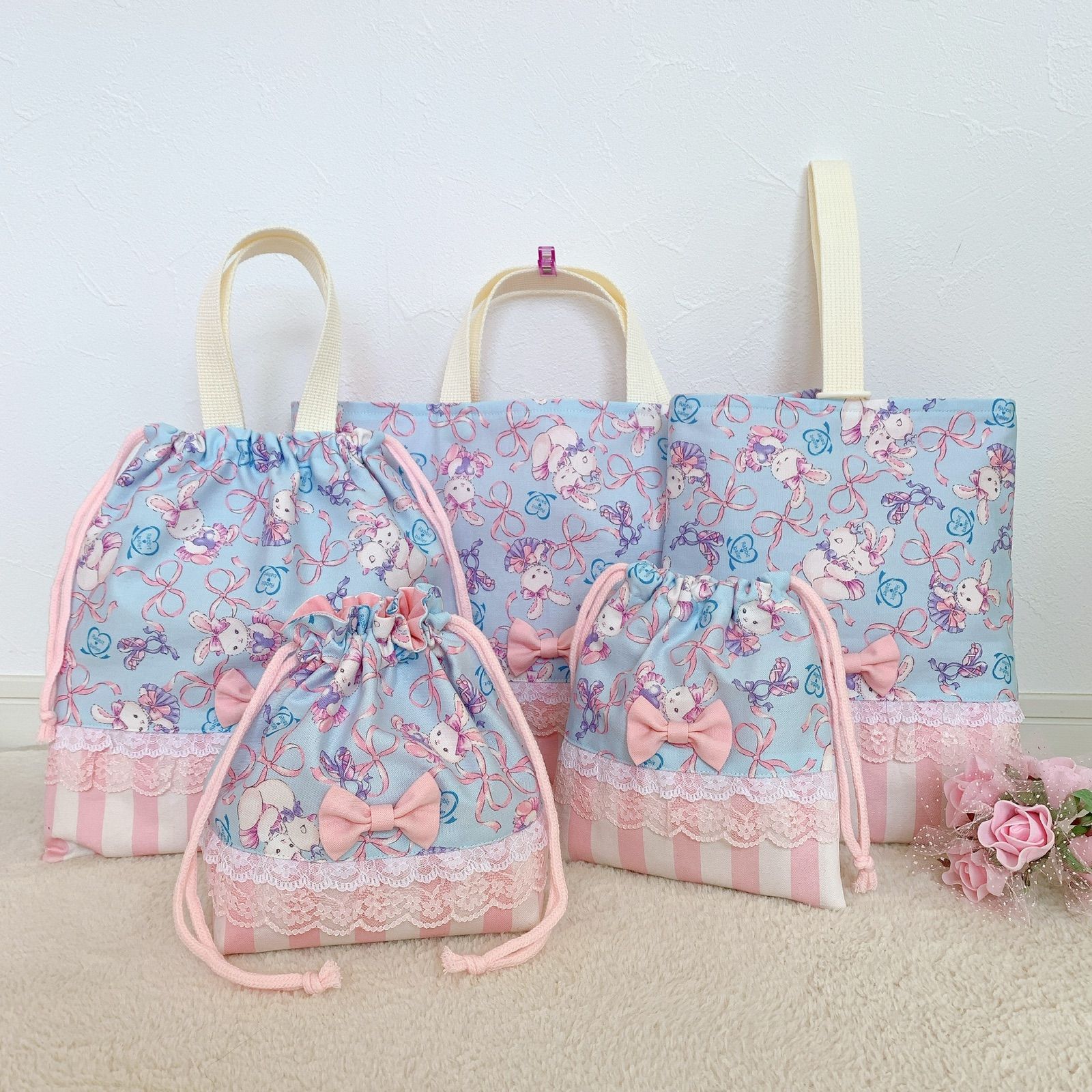 ゆめかわ☪︎*ハンドメイド 入園入学準備5点セット - メルカリ