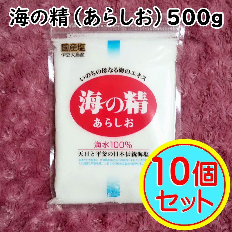 500g×10袋 斎藤一人さん の自然塩 海の精 あらしお