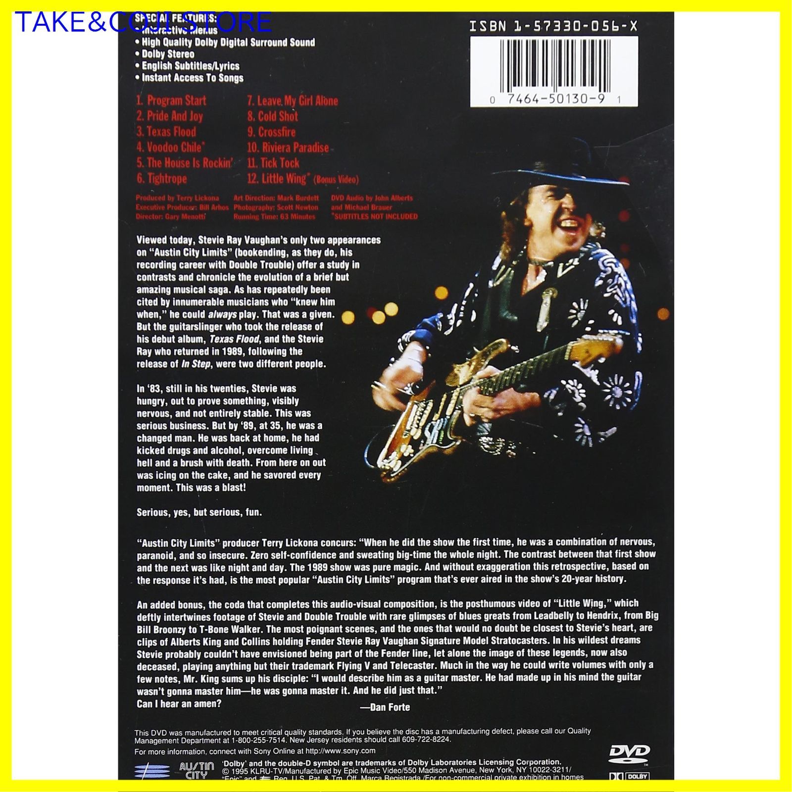 新品未開封】Stevie Ray Vaughan u0026 Double Trouble Live From Austin Texas [DVD] [ Import] Stevie Ray Vaughan (出演) Double Trouble (出演) 形式: - メルカリ