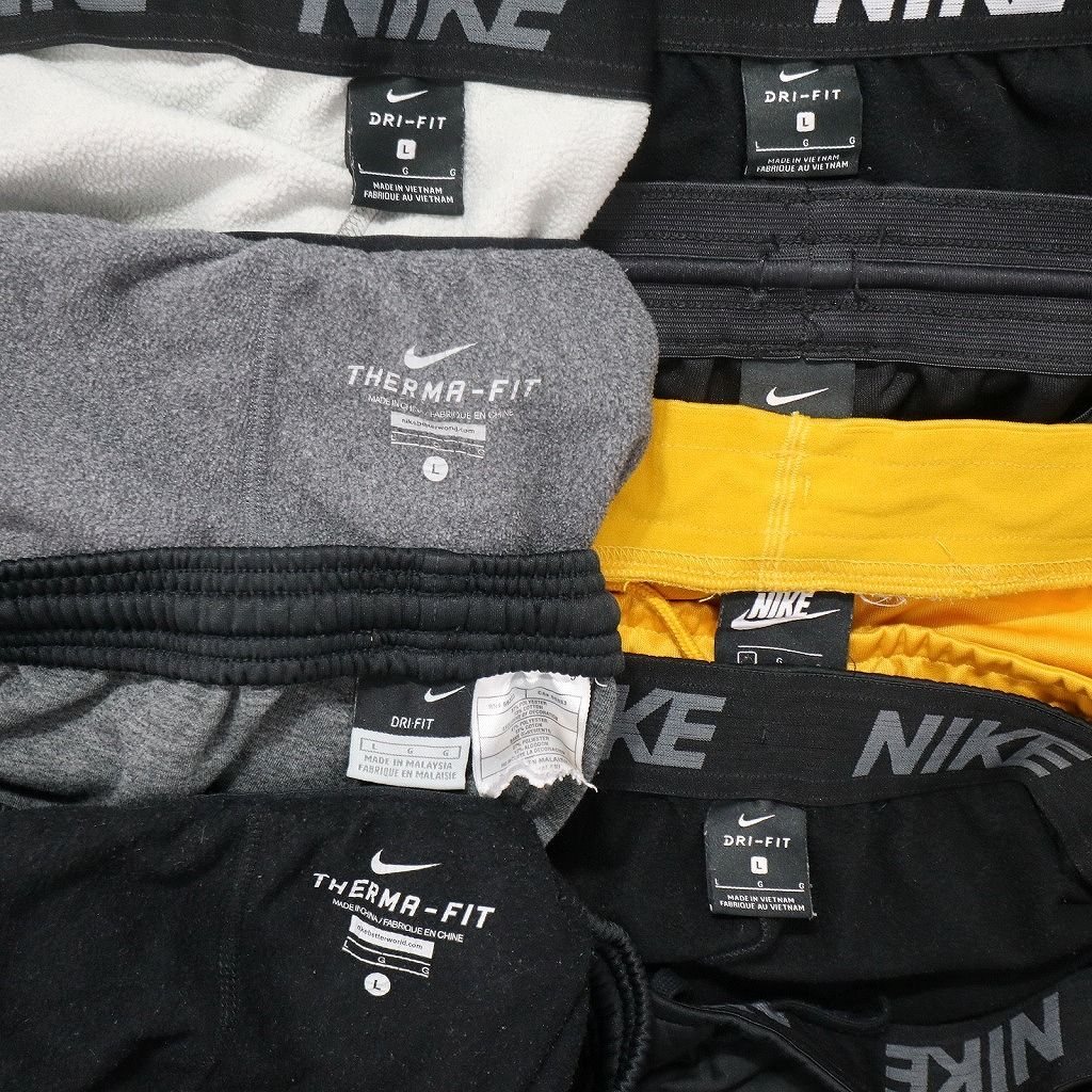 古着卸 ナイキ NIKE ジャージ パンツ 8枚セット メンズ Ｌ ジョガーパンツ ワイド ライン 古着 NC0857 KIN-KAAI_COM