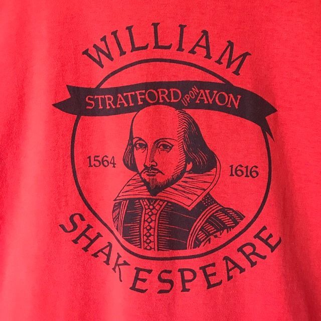 90s VINTAGE WILLIAM SHAKESPEARE プリント 半袖 Tシャツ サイズ 
