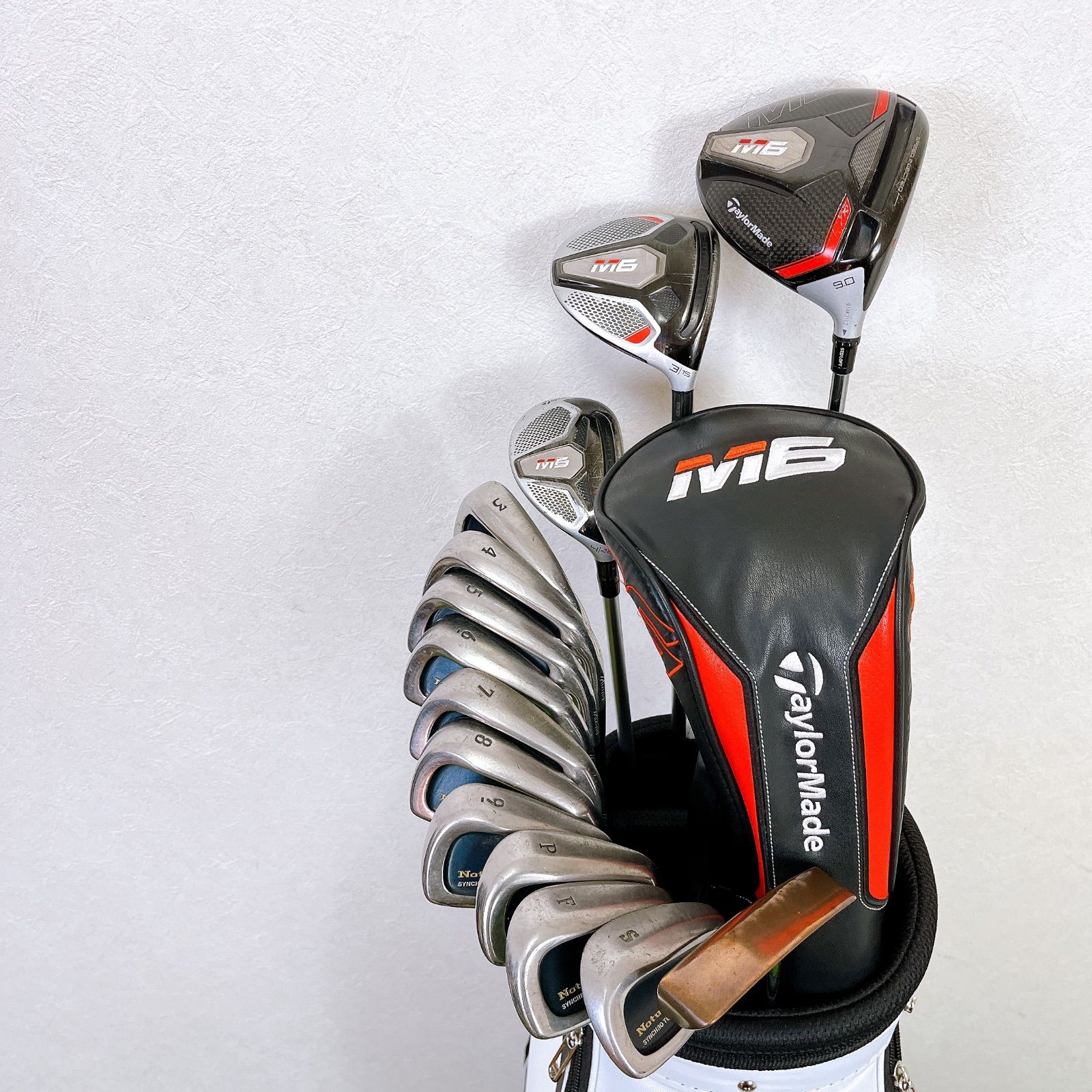 TaylorMade - 人気‼️【美品】テーラーメイド♪M6★ゴルフクラブセット/メンズ キャディバッグ キャディバッグ新品】TaylorMade M6 テーラーメイド メンズ