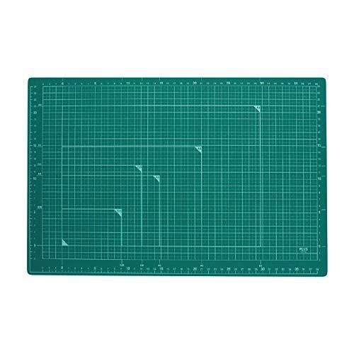 プラス カッターマット カッティングマット 両面 A3 300×450mm グリーン 48-584