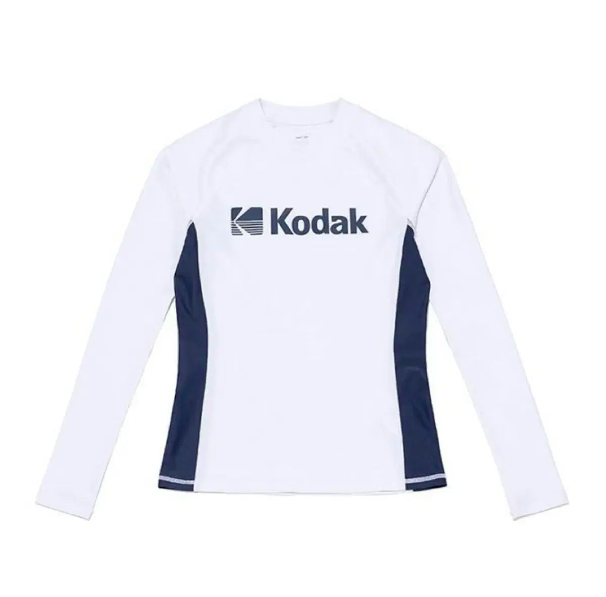 KODAK コダック ロゴ レディース ラッシュガード 白 販売