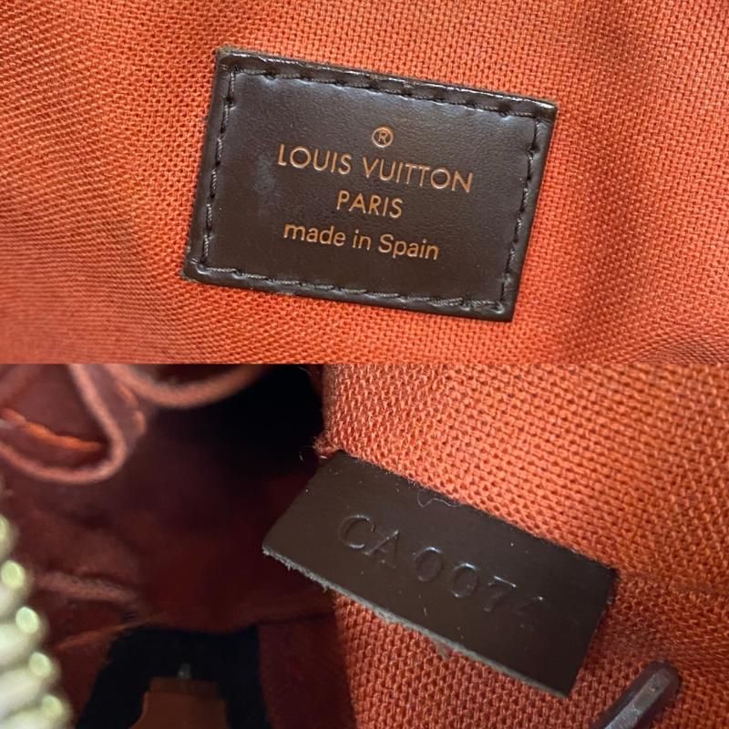 LOUIS VUITTON ルイヴィトン ショルダーバッグ N41441 ダミエ オラフMM ショルダー バッグ 斜め掛け エベヌ レザー A4 PC 収納可能