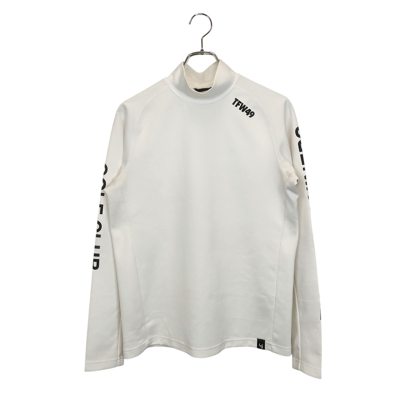 tfw49 今期　長袖　モックネック　s ホワイト TFW49 ティーエフダブリュー ゴルフ 21AW MOC NECK L/S モック