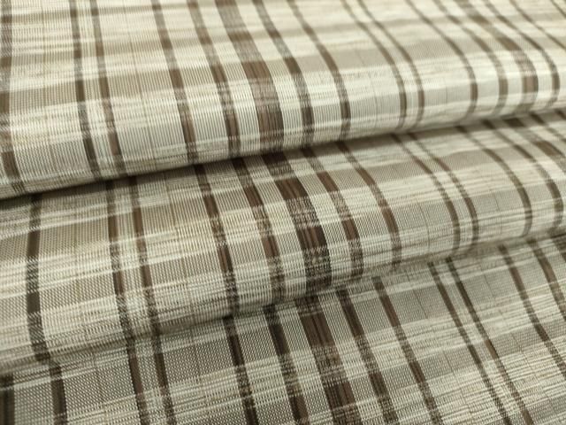 平和屋着物●上質な紬 格子 正絹 逸品 DAAU5197ps