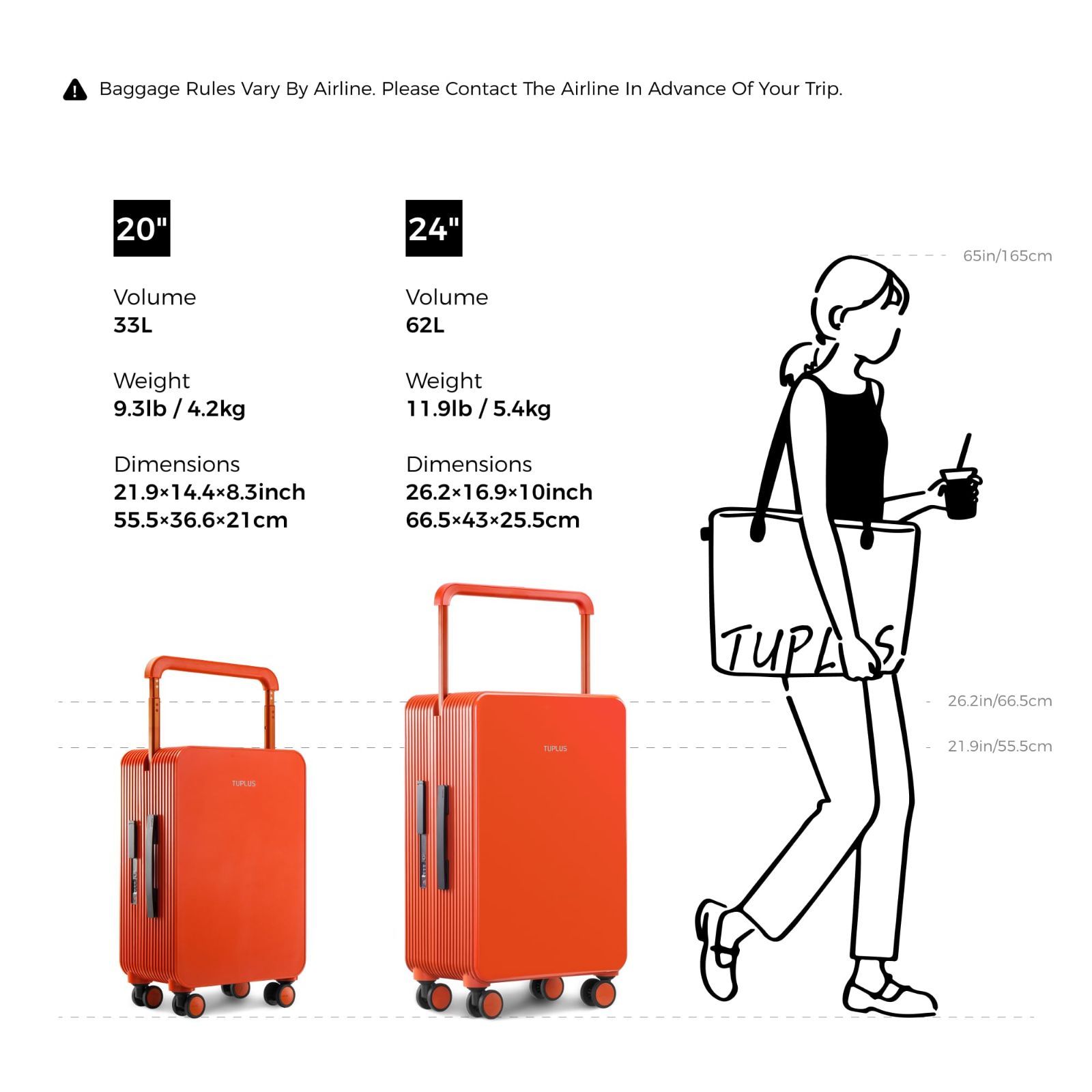 TUPLUS スーツケース ABS キャリーケース 大型 耐衝撃 キャリーバッグ 静音８輪 旅行 ビジネス 出張 TSAローク搭載, バラン