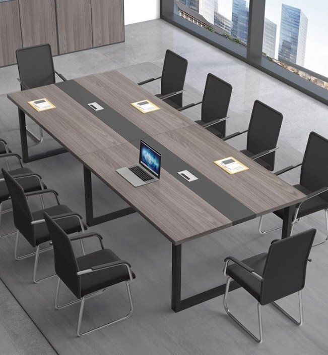 会議用テーブル ミーティングテーブル きい オフィスデスク パソコンデスク 長テーブル 事務机 大人数会議対応会議用テーブル 240x100x74cm