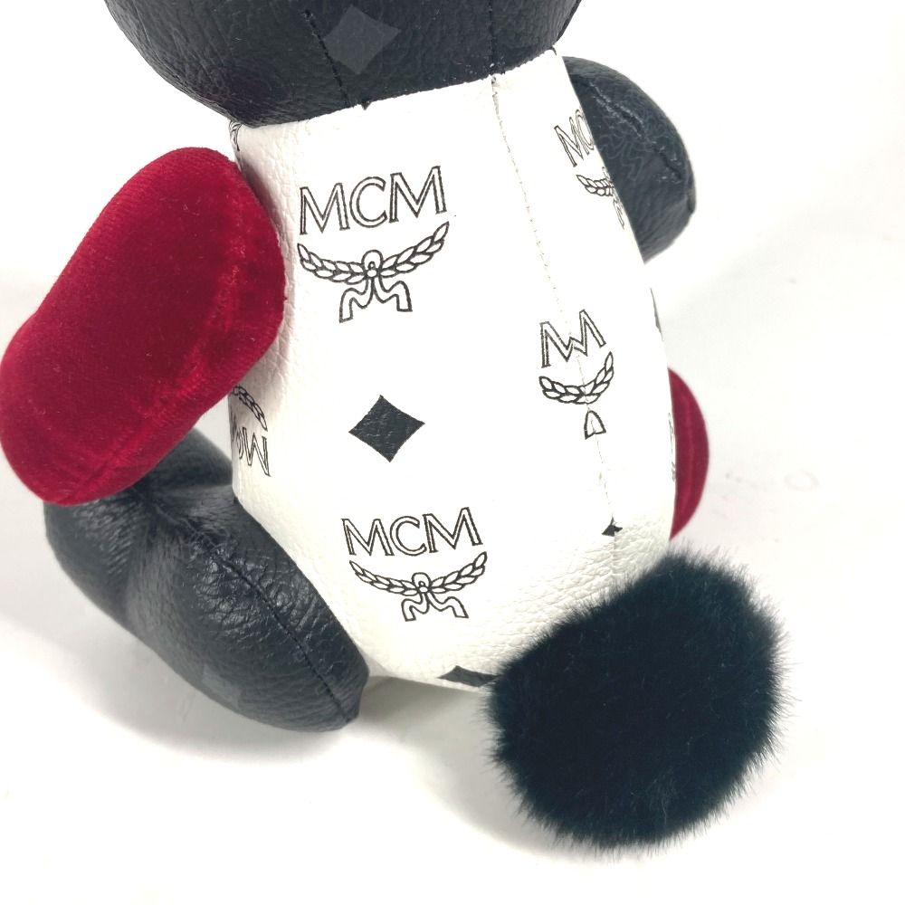 MCM エムシーエム ぬいぐるみ ヴィセトス うさぎ ラビット ロゴ レザー