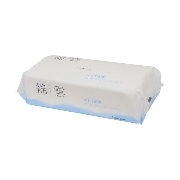 まとめ イデシギョー綿雲ふわりティッシュ ソフトパック 250組 1セット 10個 〔×3セット〕