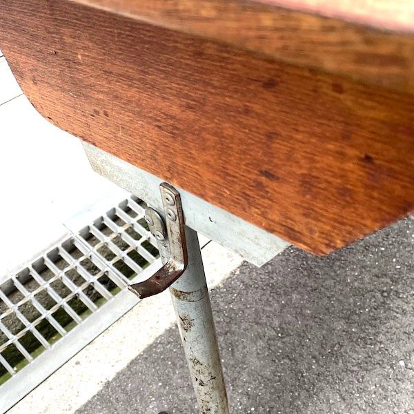 ビンテージ　デスク　学習机　北欧　スクールデスク　天然木＋アイアンワークテーブル ビンテージ デスク 学習机 北欧 スクールデスク 天然木＋アイアン