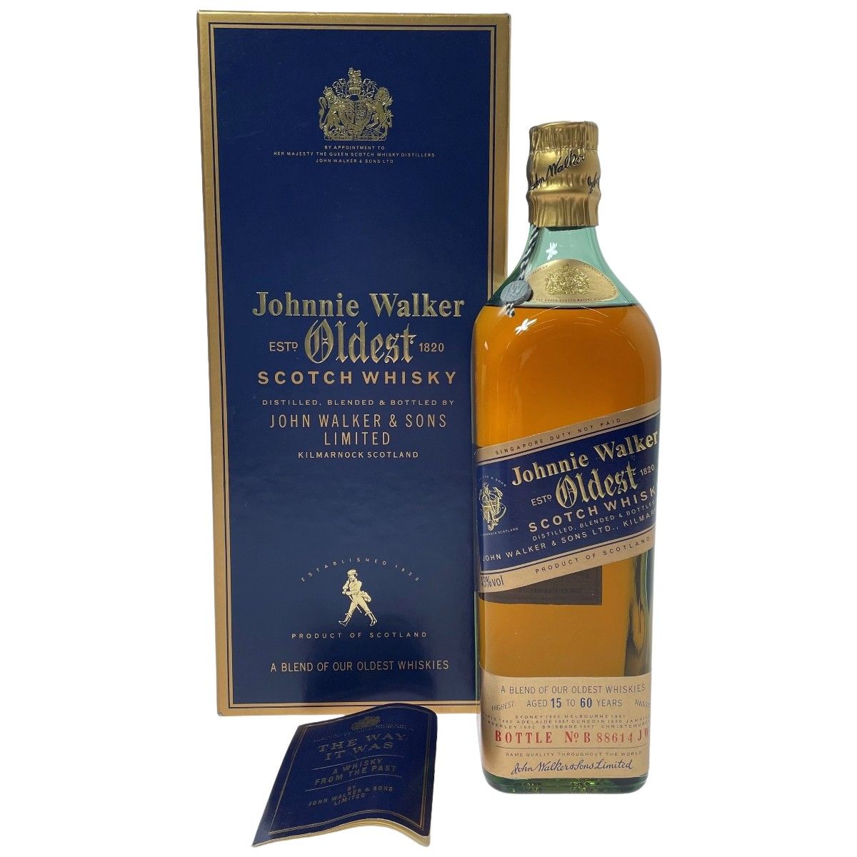 Johnnie Walker ジョニーウォーカー BLUE LABEL ブルーレーベル 750ml 43度 ブランデー 古酒 箱有