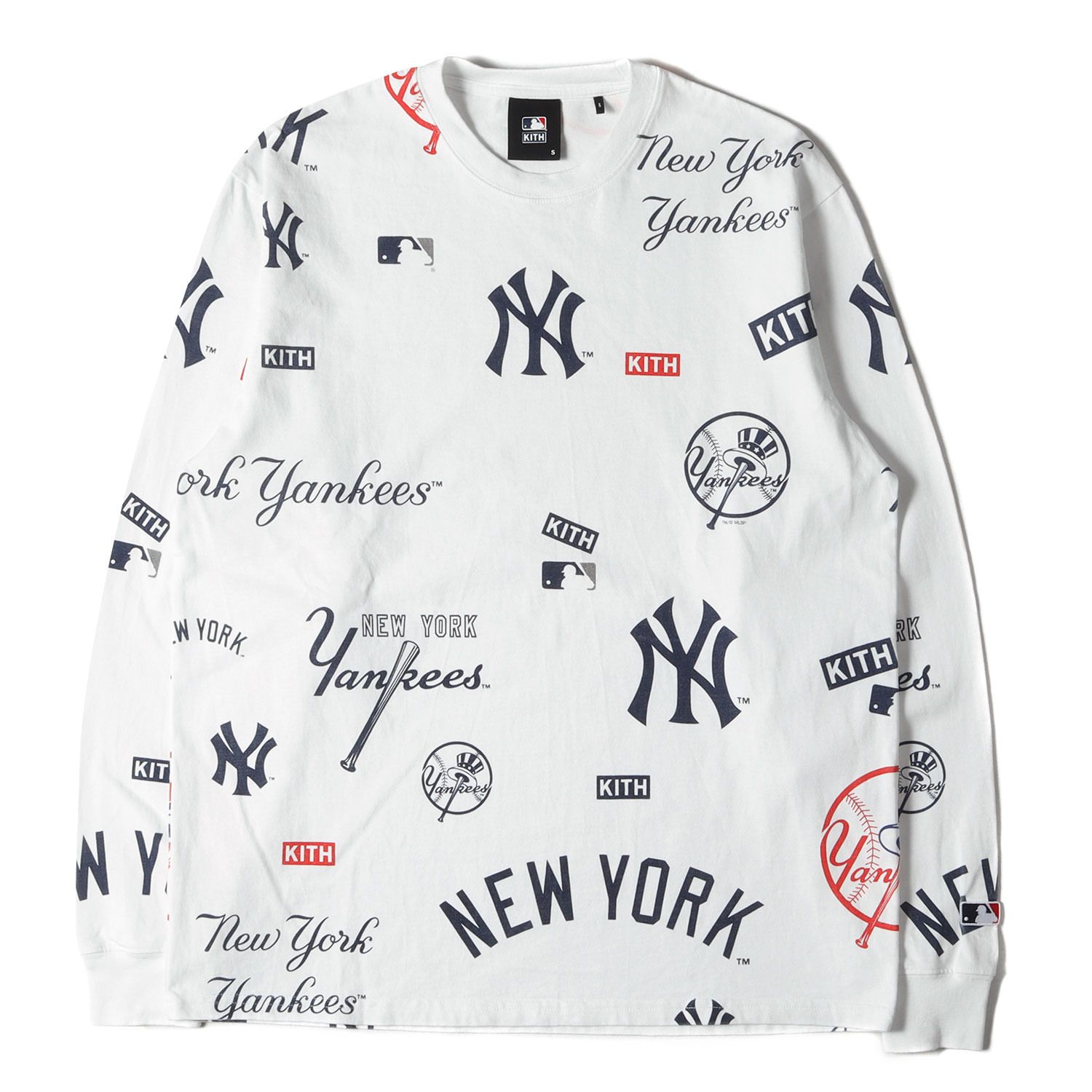 KITH MLB Yankees split LS tee ヤンキース ロンT - 通販 - pinehotel.info