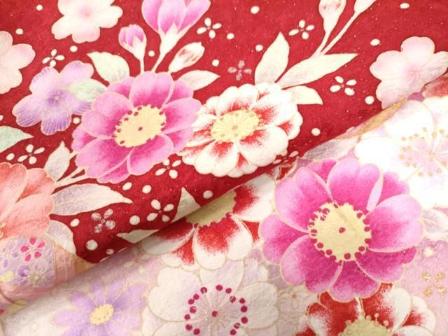 平和屋着物○豪華振袖 駒刺繍 飛鶴松竹梅文 暈し染め 金彩 正絹 逸品