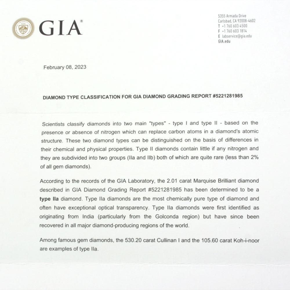 純粋無垢の超絶美！ GIA 2ct D FL type2a ダイヤモンド ルース - メルカリ