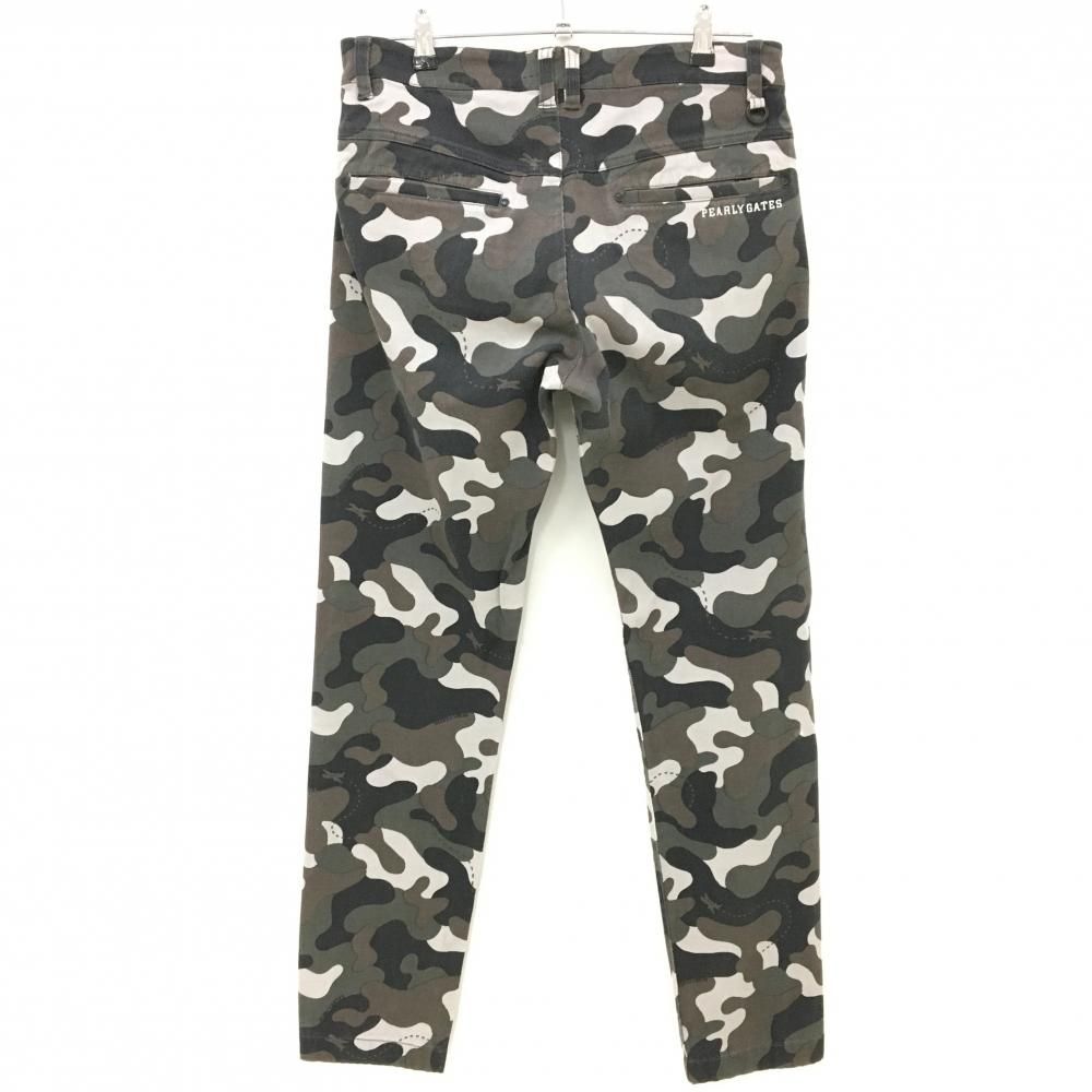 パーリーゲイツ パンツ カーキ×黒 カモフラ 迷彩 ストレッチ メンズ 4