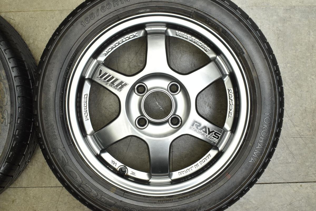 鍛造 美品】RAYS VOLK Racing TE37 14in 5J +45 PCD100 165