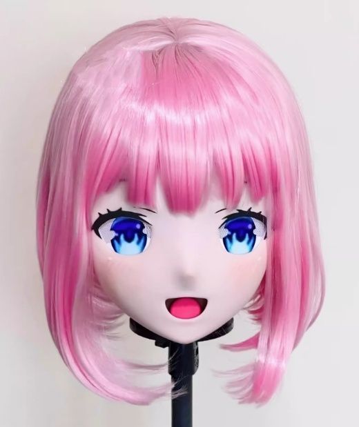 全頭マスク カツラ付き ロック付き Fタイプ フルマスク ドール