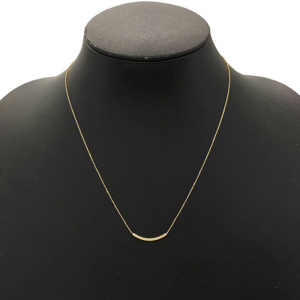オレフィーチェ Orefice ポルテ ネックレス ダイヤモンド 0.15ct K18YG