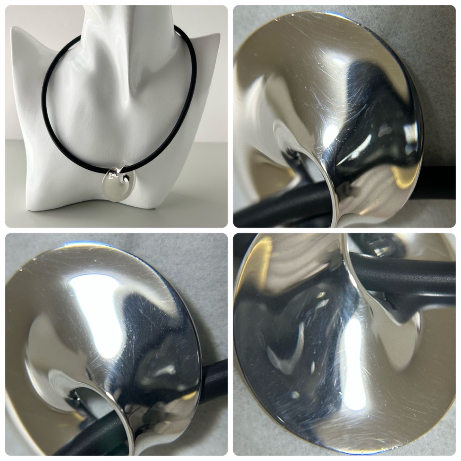 ジョージジェンセン ラバー チョーカー ネックレス 374 メビウス トールン AG925 Georg Jensen - メルカリ