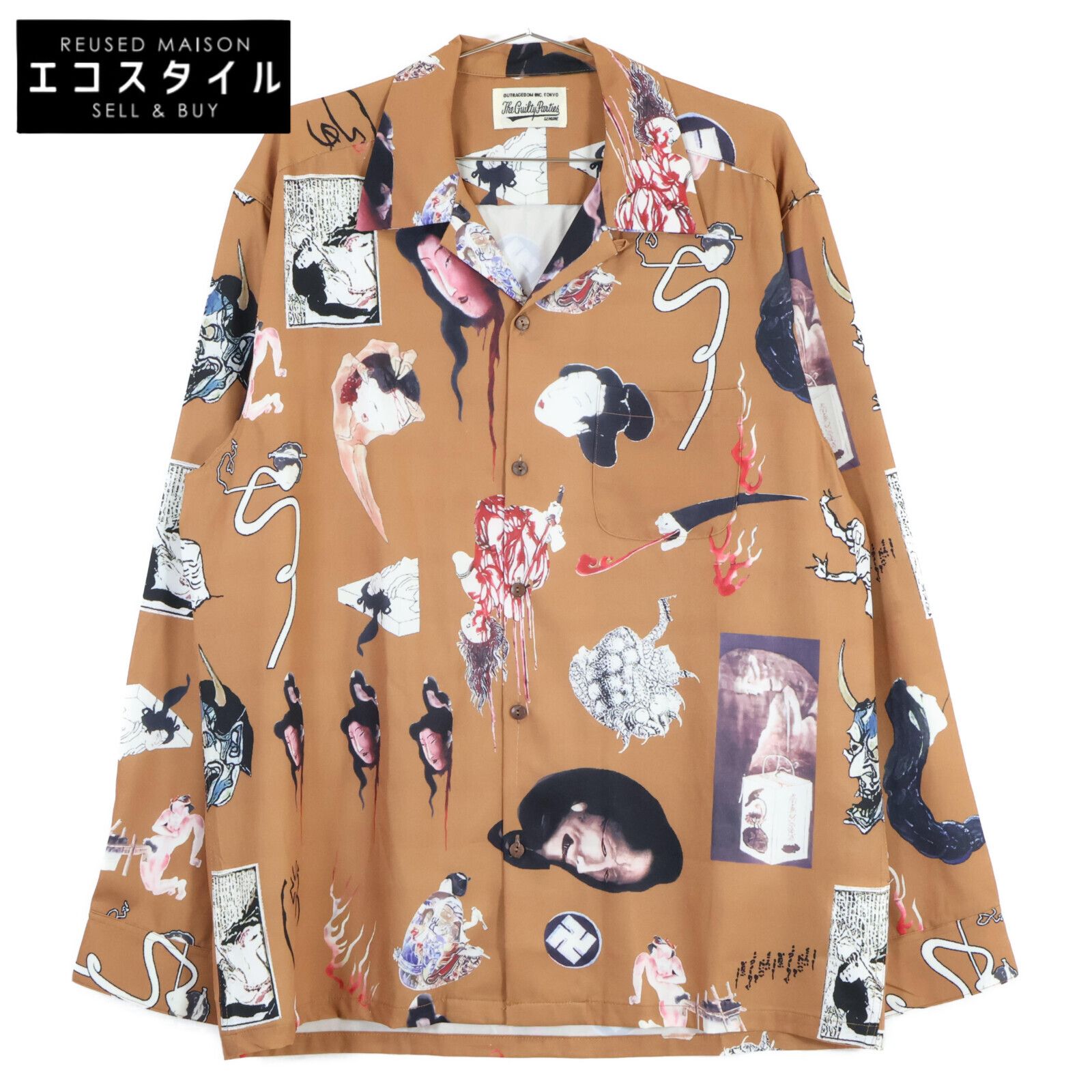 wacko maria wackomaria オープンカラーシャツ L WACKO MARIA ワコマリア 23AW STRIPED OPEN COLLAR SHIRT