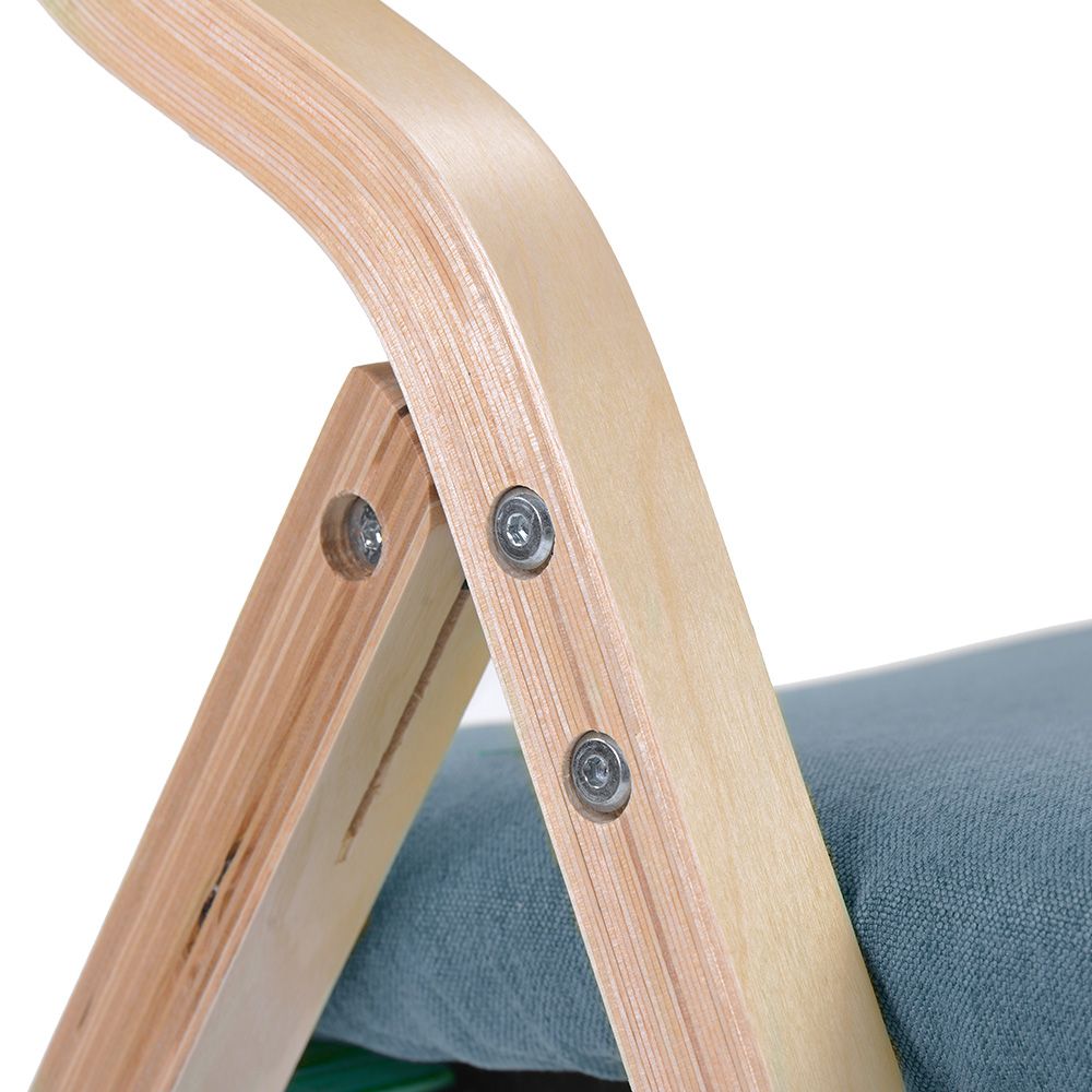 02/28再入荷予定」ブルー ダイニングチェア 木製 完成品 介護椅子