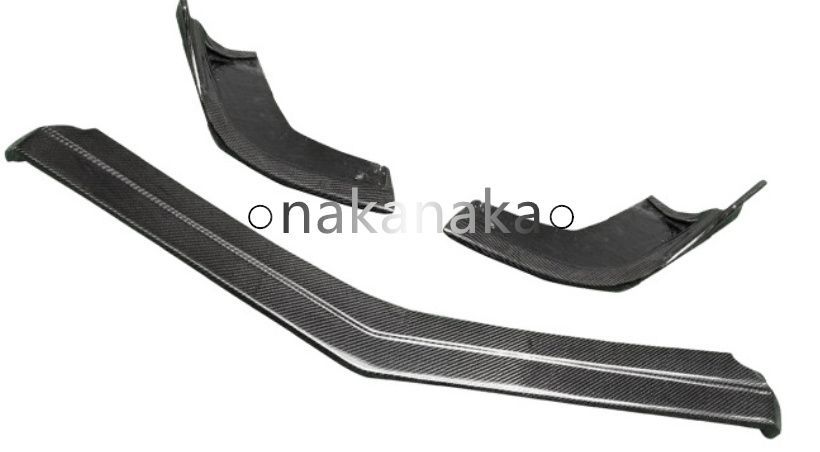 メルセデス ベンツ CLS W218 2015-2018 Rタイプ カーボンファイバー 三段式 フロントリップ スポイラー バンパーエアロ FFCRYSTALESIA_COM