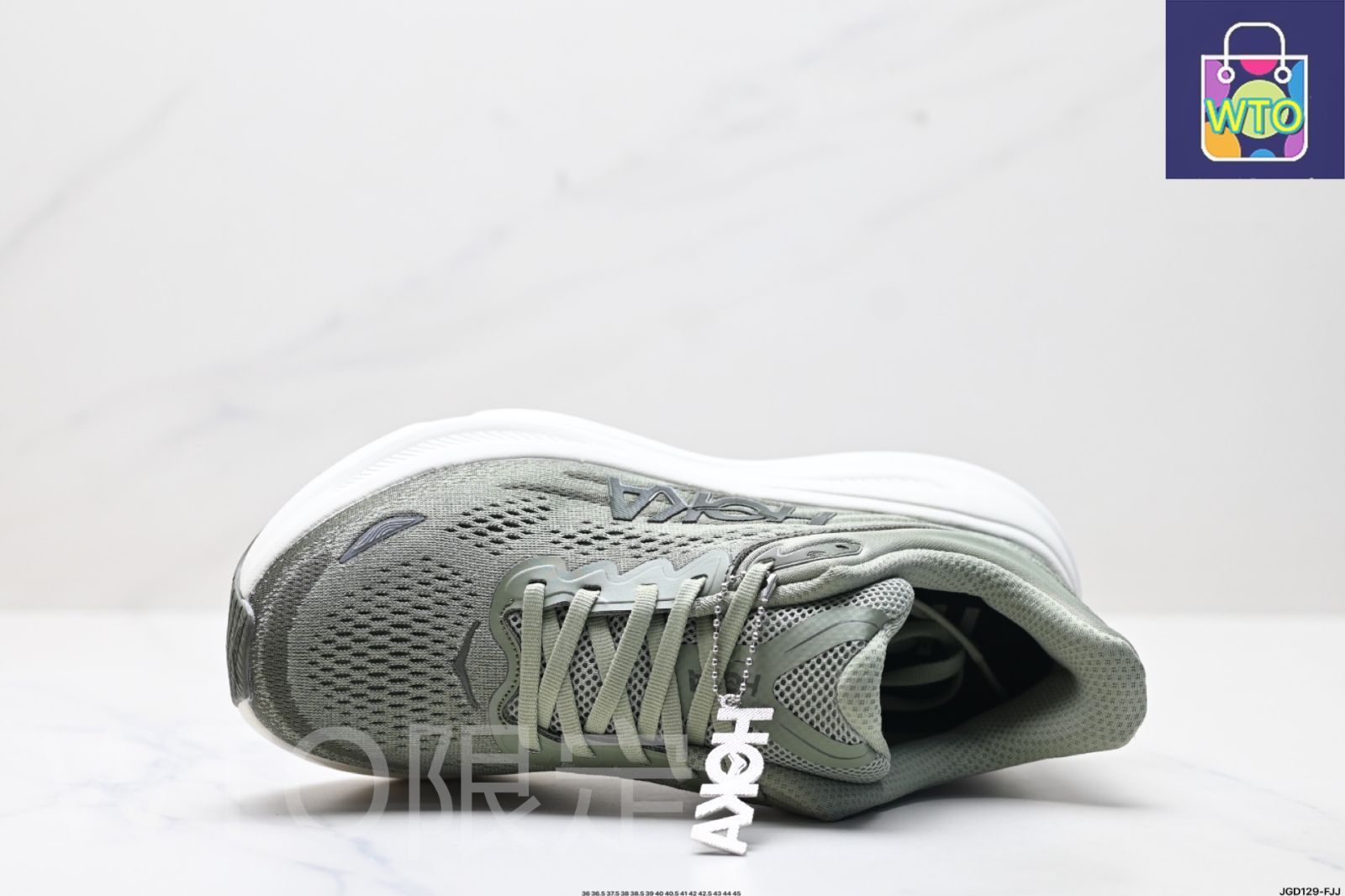 HOKA ONE ONE Bondi 9 レトロ快適 滑り止め 耐摩耗 山地アウトドアランニングシューズ-WTO輸入1