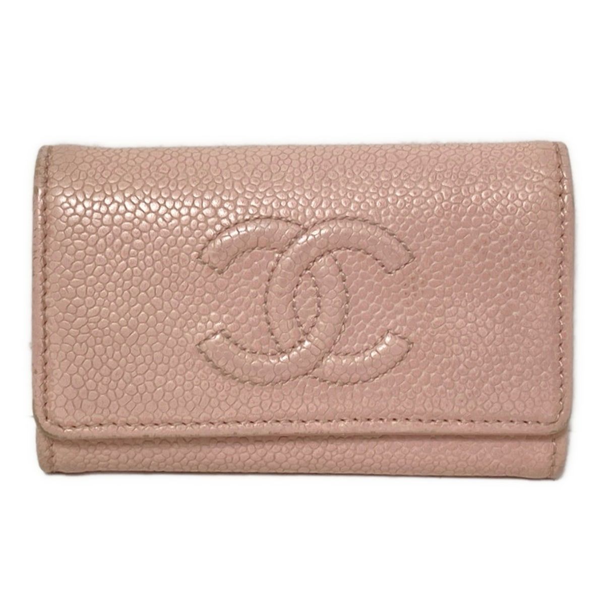 シャネル CHANEL 6連キーケース キャビアスキン ヴィンテージ レア