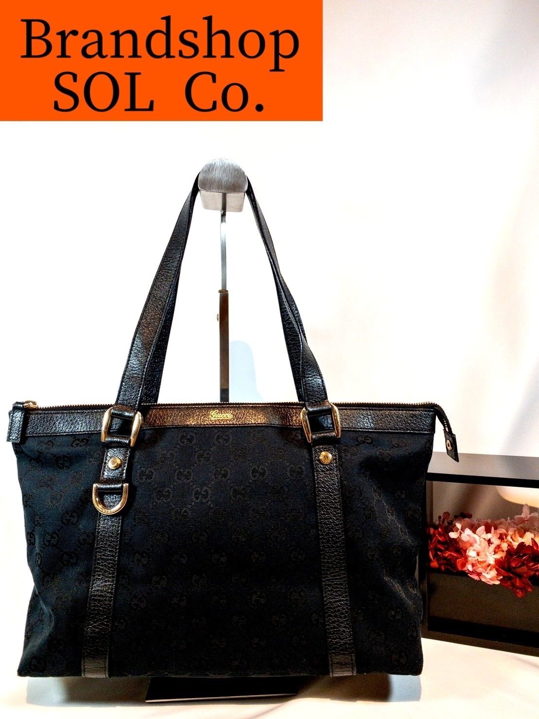 グッチ GUCCI GGキャンバス トートバッグ 141470 黒 - メルカリ