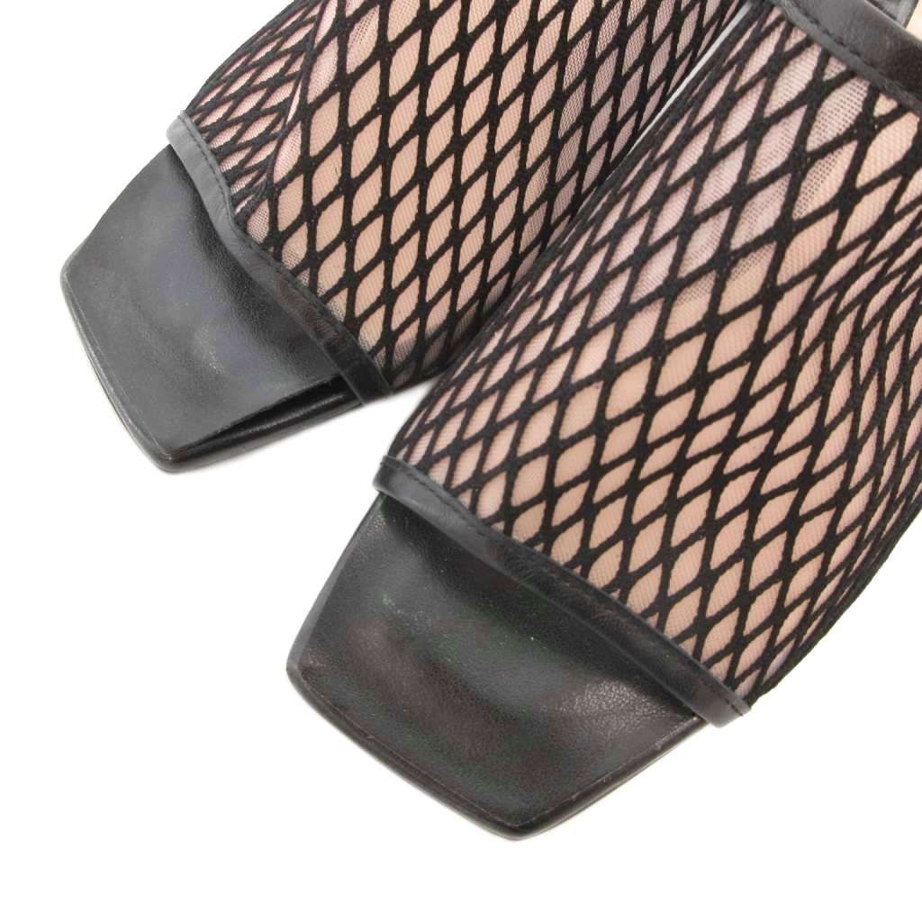 新品 定価14,300円 DIANA ダイアナ メッシュ ミュール サンダル M ダイアナ DIANA ミュールサンダル(黒メッシュ) （黒メッシュ