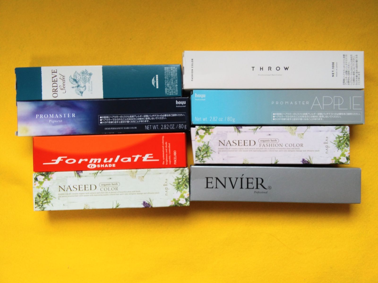 hoyu ORDEVE formulate NASEED THROW ENVIER等 68本セット ヘア 剤 リング剤 美容 美容師 メンズ レディース 笑声 商品