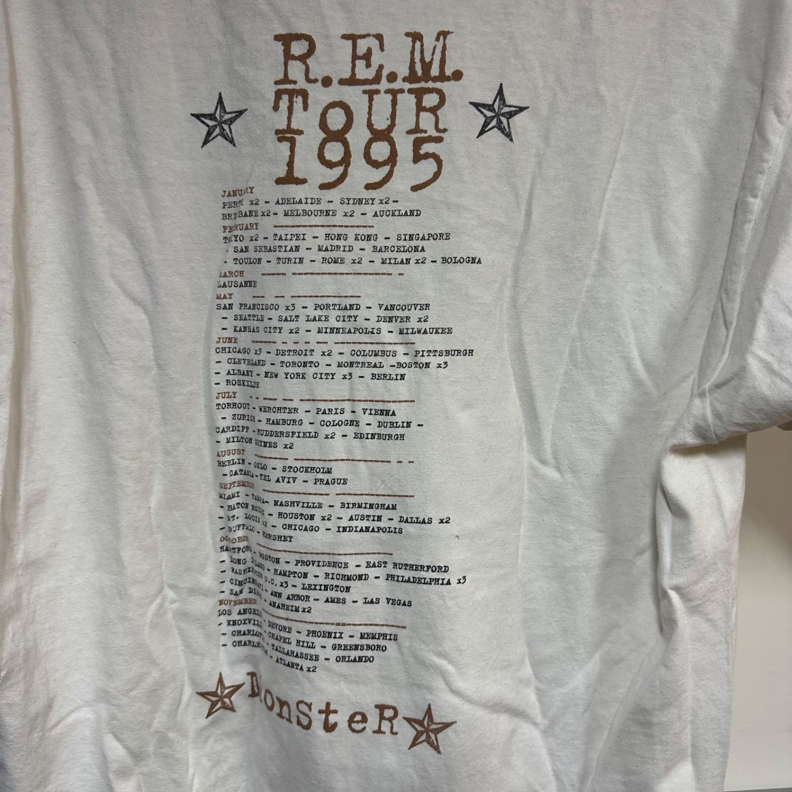 激レア 1995年物 R.E.M. (レム) REM ヴィンテージ Tシャツ - メルカリ