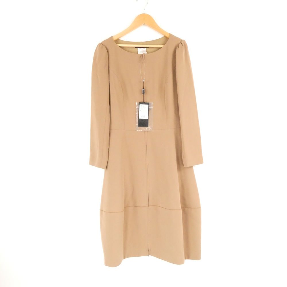 Rene basic ルネ 5636280 ワンピース 34 トリアセテート他 ロング丈 フロントファスナー 長袖 レディース AY7124A72