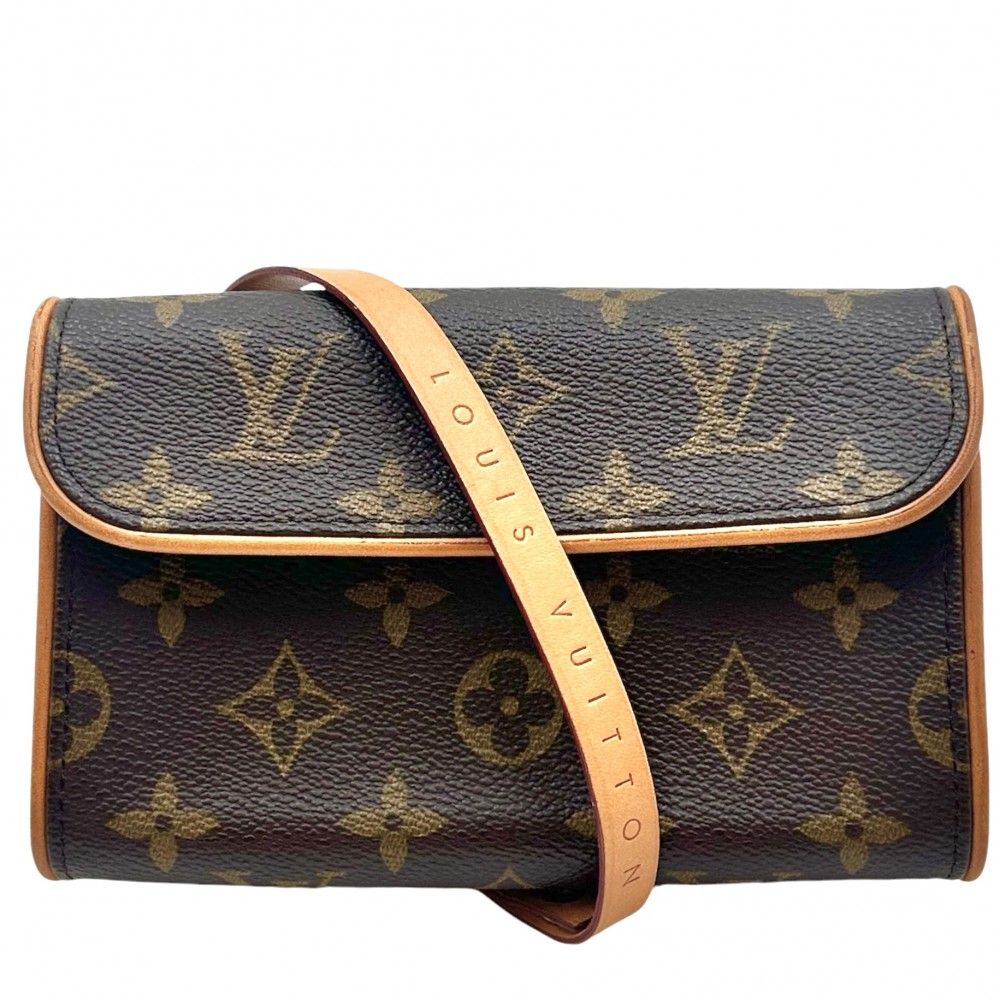 本物 ルイヴィトン LOUIS VUITTON LV 面倒臭い ポシェット フロランティーヌ モノグラム ウエストポーチ ブラウン M51855  Pochette Florentine