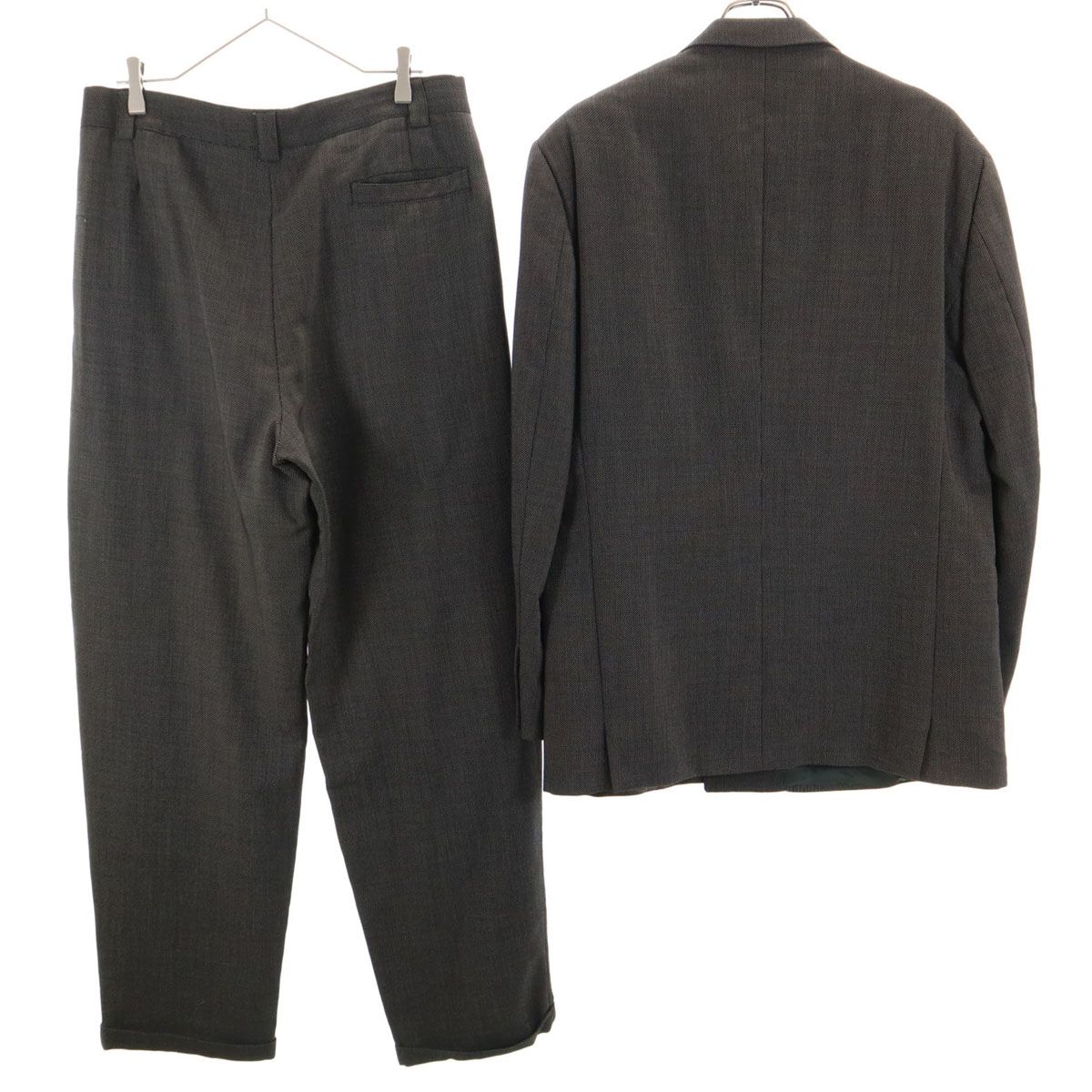 グレー ダブルボタン