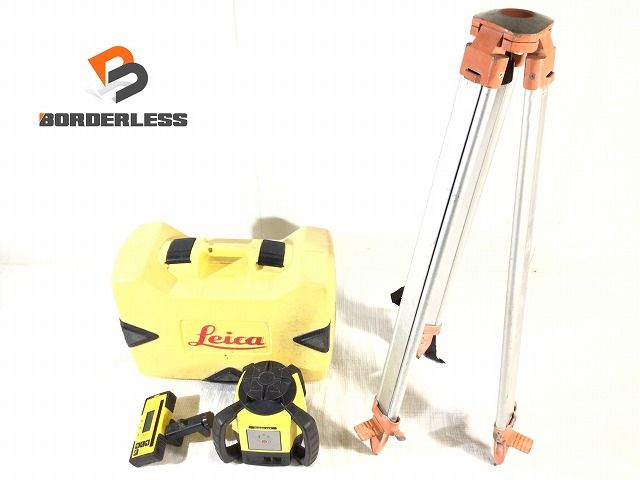 ☆中古品☆Leica ライカ 回転レーザーレベル RUGBY610 受光器付き 三脚 