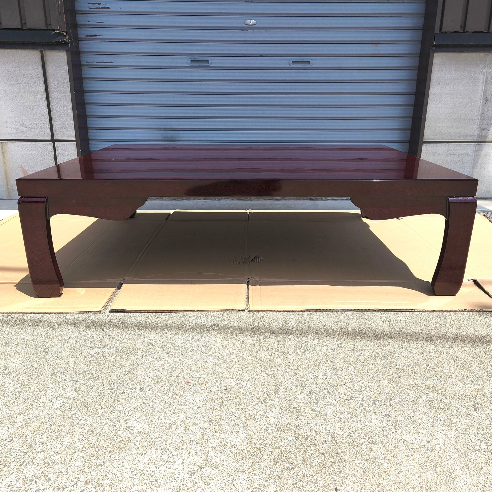 津軽塗 テーブル 七々子塗 津軽塗（七々子塗）バカ塗り・テーブル・座卓・No.230511-28