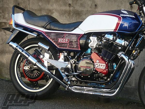 プリティー製 CBX400F 極 タイプ２ 4-2-1 マフラー　メッキ