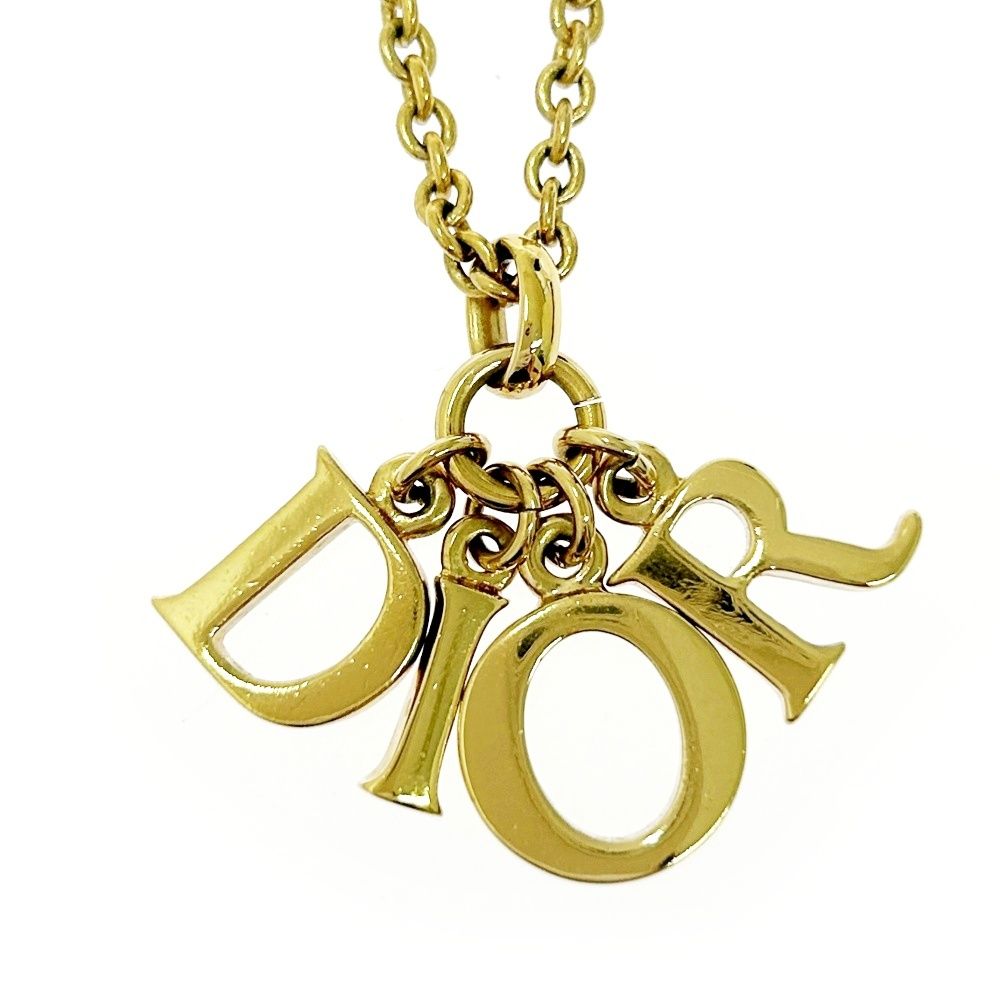 Christian Dior クリスチャンディオール GP DIORロゴ ネックレス レディース ゴールド 491782 ネックレス