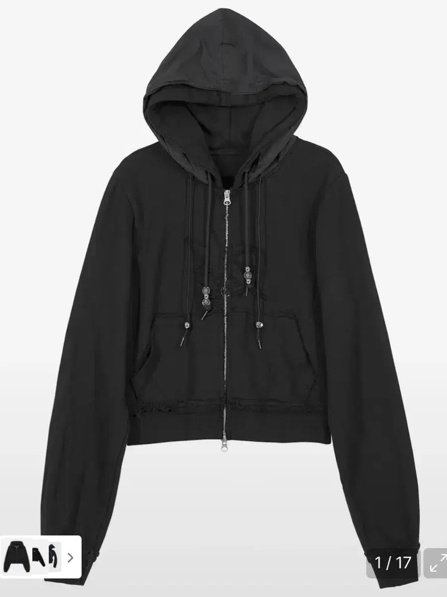 フ アップ レイヤード フードジップアップ ブラック 1サイズ