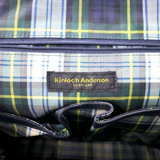 Kinloch Anderson 2WAY トートバッグ ショルダーバッグ ネイビー ナイロン 未使用品