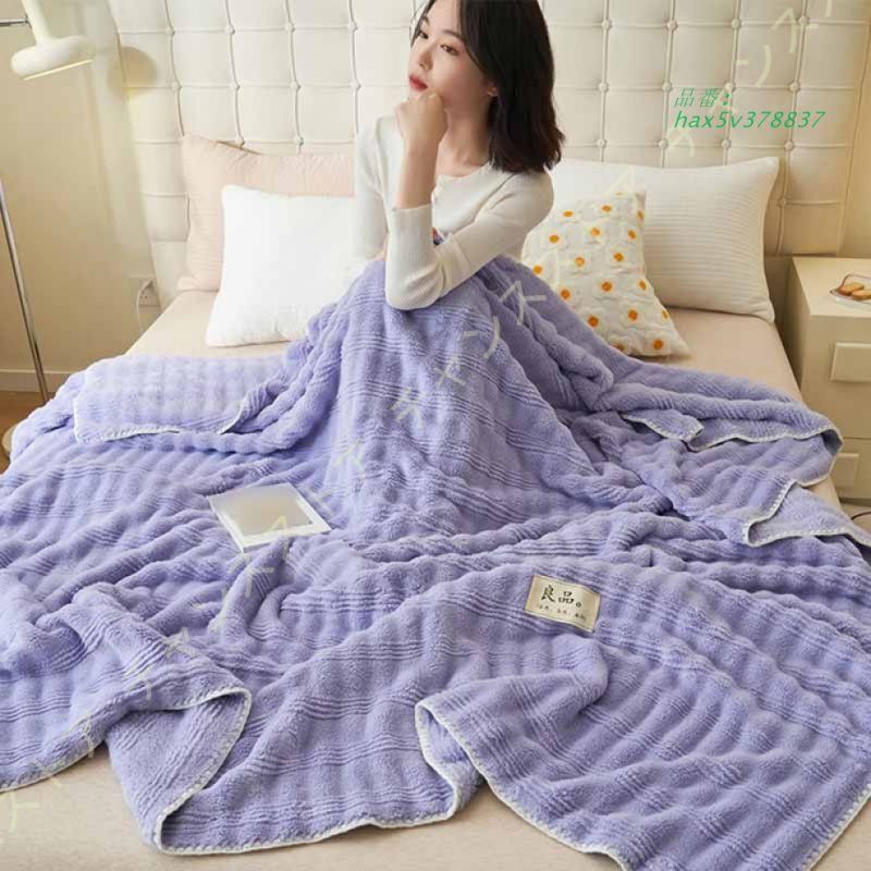 毛布 ブランケット ひざ掛け 軽量 洗える マイクロファイバー