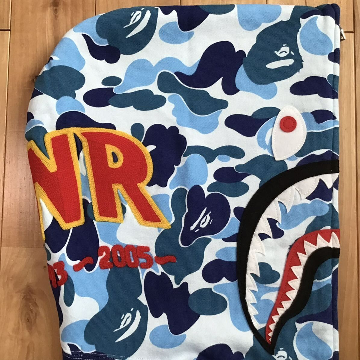 ABC camo Blue シャーク パーカー Lサイズ shark full zip hoodie a