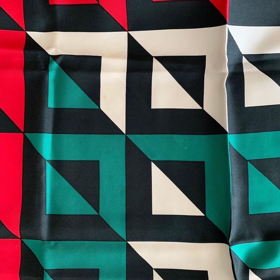 GIVENCHY ジバンシー スカーフ 大判 クリーム レッド グリーン