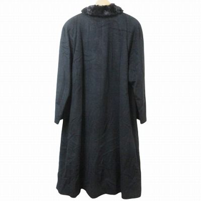 美品⭐️YELL MIWA カシミア100% ロングコート 9号 ダークグレー 美品⭐️YELL MIWA カシミア100% ロングコート 9号 ダークグレー