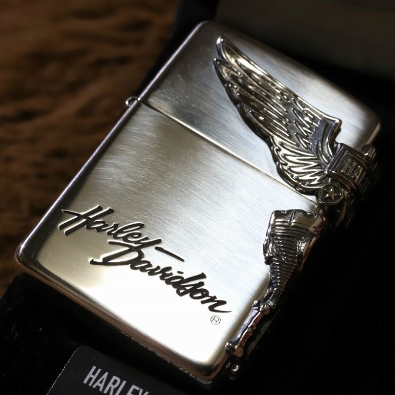 純銀ZIPPO ハーレージッポ ライター HARLEY-DAVIDSON 翼 - 雑貨屋